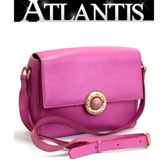 Celine Handbags - Celine Shoulder Bag Leather Pink